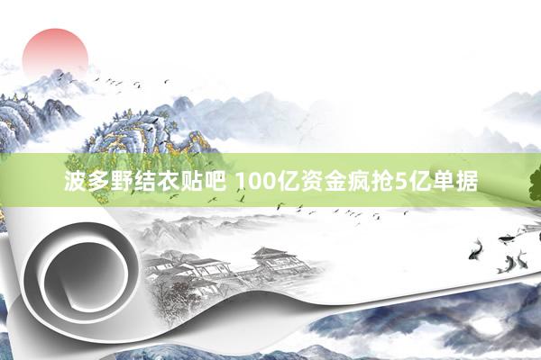 波多野结衣贴吧 100亿资金疯抢5亿单据