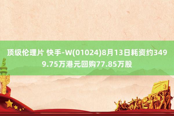 顶级伦理片 快手-W(01024)8月13日耗资约3499.75万港元回购77.85万股