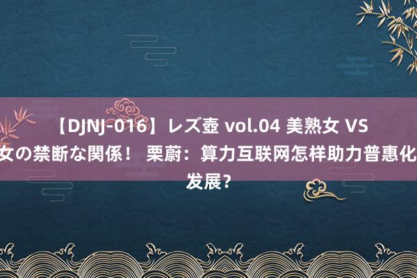 【DJNJ-016】レズ壺 vol.04 美熟女 VS 美少女の禁断な関係！ 栗蔚：算力互联网怎样助力普惠化发展？