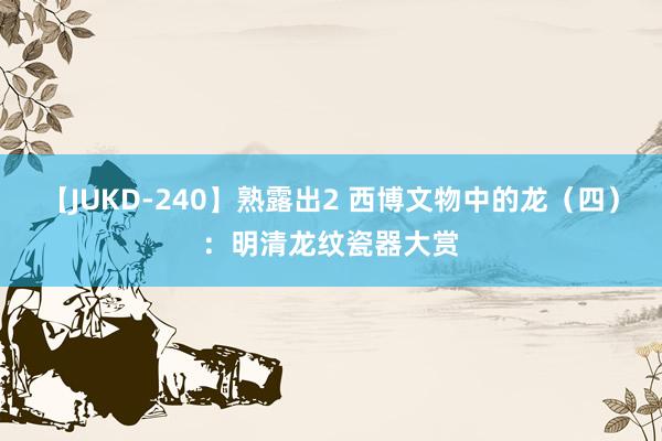 【JUKD-240】熟露出2 西博文物中的龙（四）：明清龙纹瓷器大赏