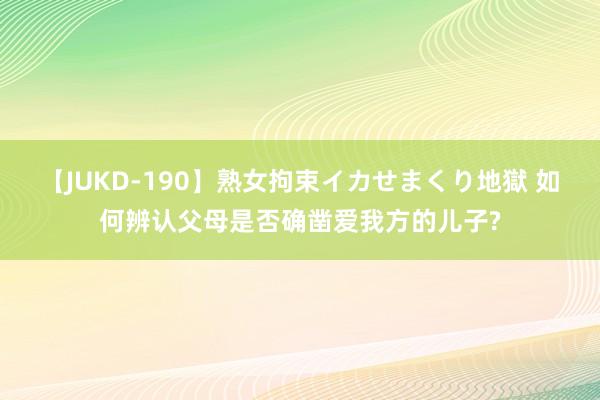 【JUKD-190】熟女拘束イカせまくり地獄 如何辨认父母是否确凿爱我方的儿子?