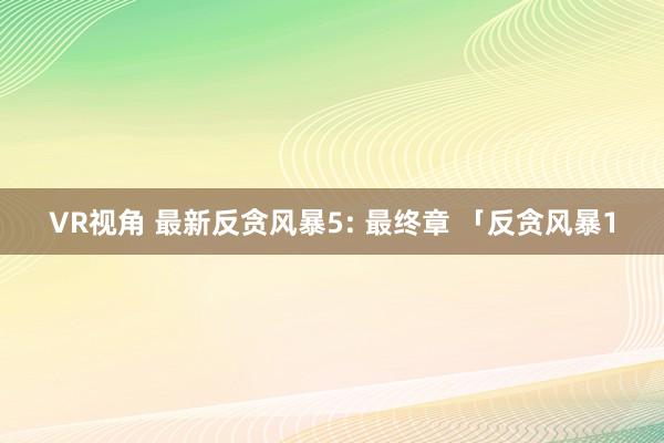 VR视角 最新反贪风暴5: 最终章 「反贪风暴1