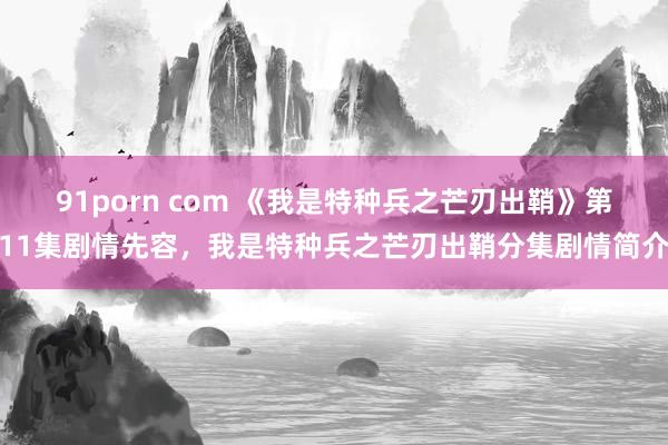 91porn com 《我是特种兵之芒刃出鞘》第11集剧情先容，我是特种兵之芒刃出鞘分集剧情简介