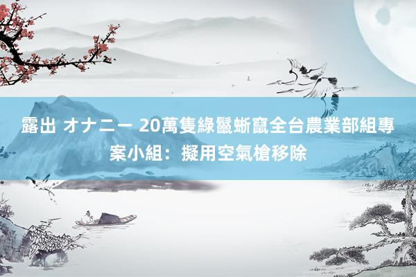 露出 オナニー 20萬隻綠鬣蜥竄全台　農業部組專案小組：擬用空氣槍移除